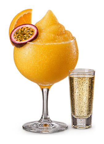 Styled drink cutout: Frozen Pornstar