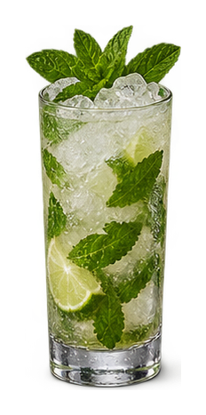 Styled drink cutout: Mojito