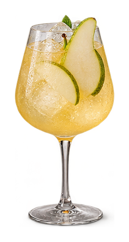 Styled drink cutout: Miss Pear-fect