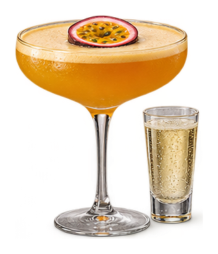 Styled drink cutout: Pornstar Martini