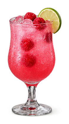 Styled drink cutout: Raspberry Lemonade Margarita